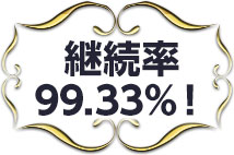 継続率99.33％！